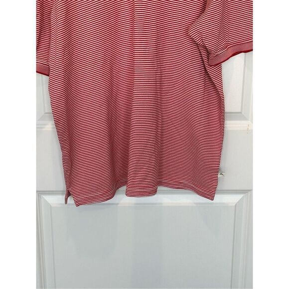 Tommy Bahama Red and White Striped Polo Shirt Size XXL - Picture 3 of 6
